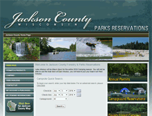 Tablet Screenshot of jacksoncountyparks.us